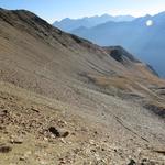 der Ortler Höhenweg biegt hier rechts ab...