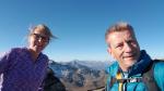 Erinnerungsfoto aufgenommen auf dem Piz Cotschen auch Rötlspitz oder Punta Rossa genann