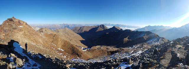 sehr schönes Breitbildfoto mit Blick auf die andere Seite des Piz Cotschen