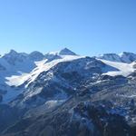 was für eine traumhafte Aussicht Monte Cristallo, Punta del Cristallo, Tuckettspitze, Grosse Schneeglocke und Thurwieserspitze