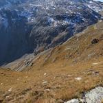 Tiefblick auf italienischer Seite auf die Stilfserjochpassstrasse