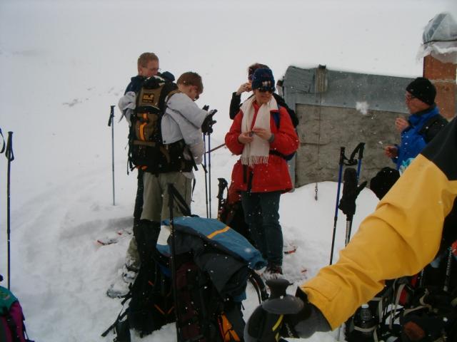 Pause auf dem Lämmerenboden 2305 m.ü.M.