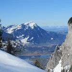 am Horizont erkennen wir die Rigi mit Lauerzersee