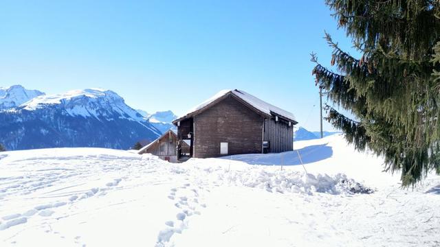 wir stehen nun vor dem Clubhaus des Turnverein von Adliswil in Gütsch 1083 m.ü.M.