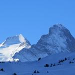 gewaltig schön Mönch und Eiger in Winterstarre