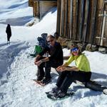 bei Scheidegg Oberläger das im schönsten Sonnenschein liegt, legen wir eine kurze Pause ein