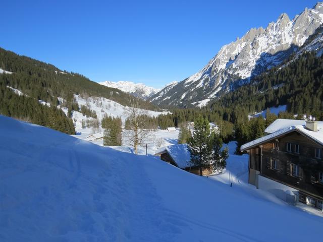 ...und kurze Zeit später Schwarzwaldalp 1455 m.ü.M. Eine traumhafte Schneeschuhtour geht zu Ende