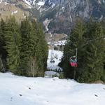 mit der Seilbahn schweben wir danach bequem ins Tal hinunter