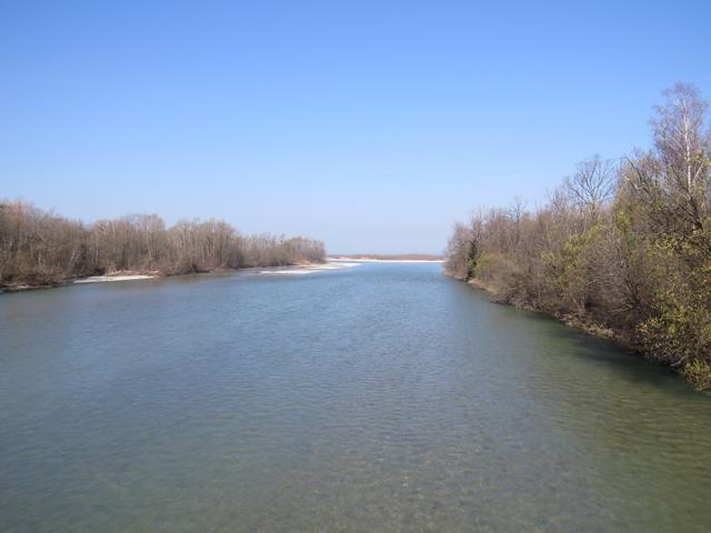 Blick in die Mündung der Bregenzer Ach in den Bodensee