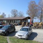 beim Campingplatz im Naturschutzgebiet von Rohrspitz, legen wir eine kurze Pause ein