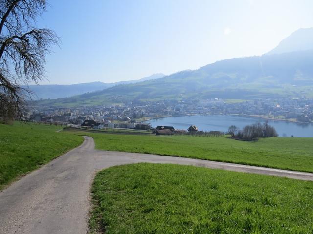 Blick zurück nach Küssnacht am Rigi