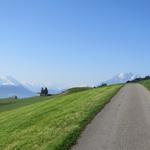 bei Forrenmoos blicken wir auf Stanserhorn, Berner Alpen und Pilatus