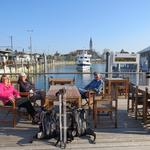 im Restaurant Hafen in Romanshorn, haben wir mit unseren Ostschweizer Pilgerfreunden abgemacht