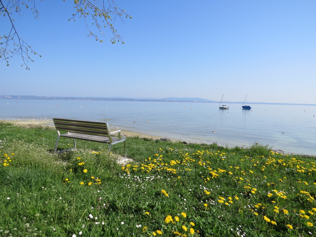 immer wieder laden Sitzbänke zum verweilen ein