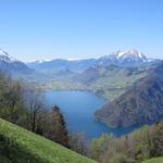 was für eine Aussicht Stanserhorn, Ennetbürgen, Bürgenstock mit Unter Nas und der Pilatus