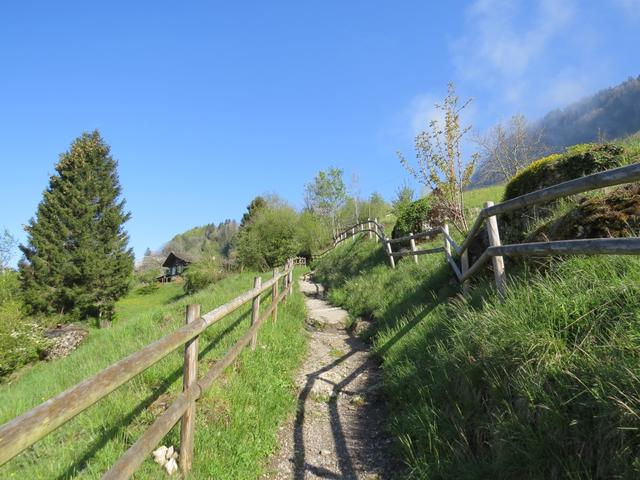 ...der Wanderweg kürzt die Strecke beträchtlich