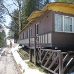 der Personenwagen Nr.4 der ehemaligen Rigi-Scheidegg Bahn wurde als Restaurant umfunktioniert