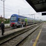 der Zug ist angekommen. Wir fahren nach Lucca zurück