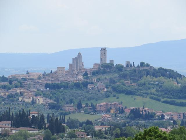 ...unser Tagesziel San Gimignano, mit seinen hoch aufragenden Türme