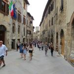 wir durchlaufen wieder die Altstadt von San Gimignano...