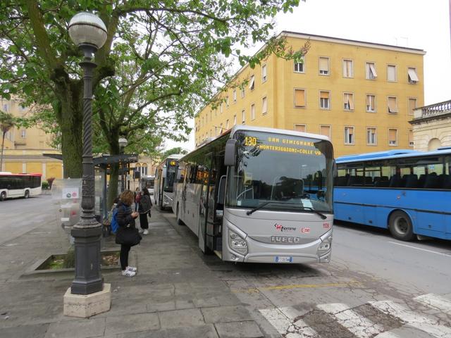 mit dem Bus sind wir danach nach San Gimignano gefahren