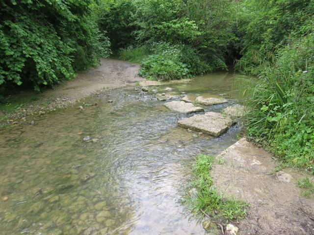 wieder müssen wir ein Bach überqueren