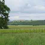 unerwartet taucht vor uns am Horizont Monteriggioni auf