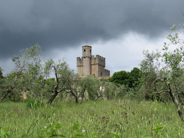 Blick auf den Castello della Chiocciola 13. Jhr.