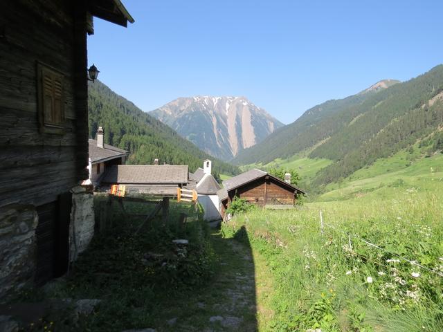 am Ende des Binntals ist gut das Breithorn ersichtlich