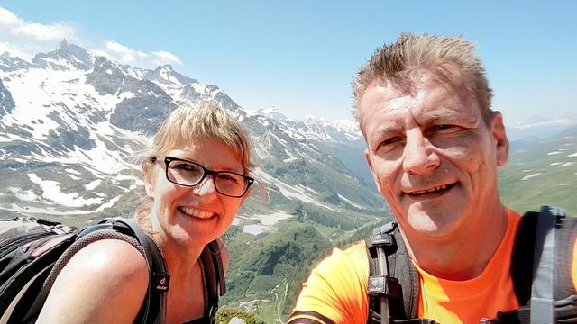 Erinnerungsfoto aufgenommen bei der Mittlenberghütte