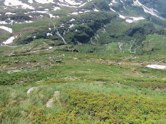 nach der Pause steigen wir auf dem gleichen Weg wie wir gekommen sind wieder ab