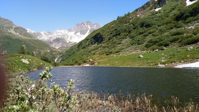 beim Halsesee einem viel fotografierten Idyll im hinteren Binntal legen wir wieder eine Pause ein