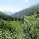 nur kurz geht es danach hinunter nach Furggmatta