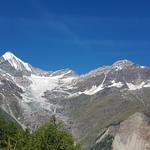 wieder geniessen wir diesen traumhaften Aus- und Weitblick auf das Weisshorn