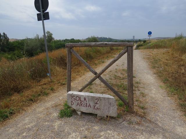 weiter geht es Richtung Isola d'Arbia...