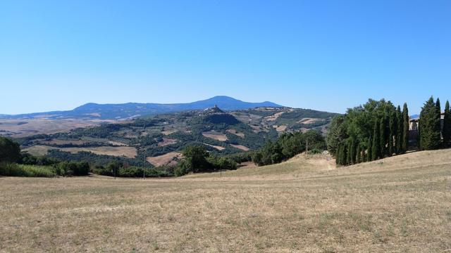 der Monte Amiata wird uns die nächsten Tage begleiten