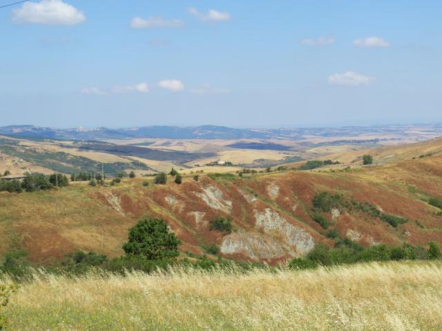 Blick Richtung San Quirico d'Orcia