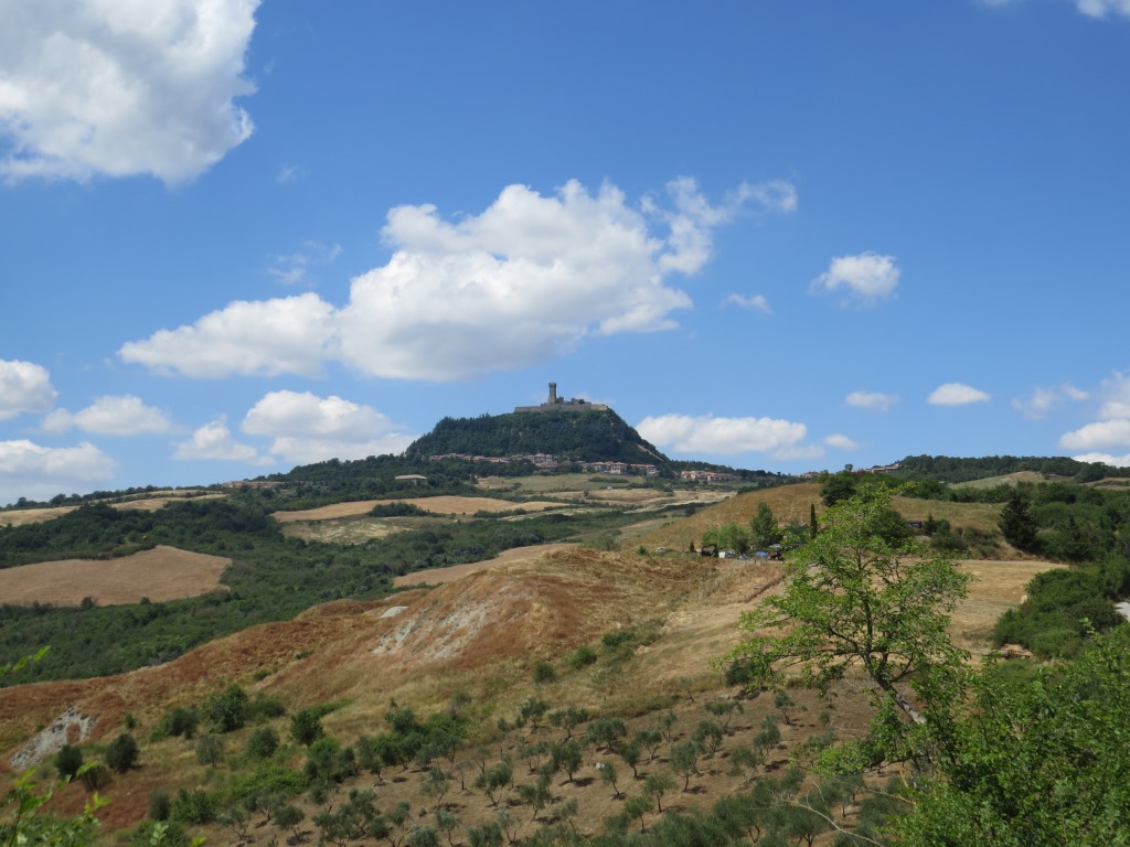 Blick zurück nach Radicofani