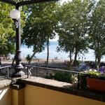von der Terrasse geniessen wir den Blick auf den Lago di Bolsena
