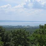 von hier oben geniessen wir einen atemberaubender Blick auf den Lago di Bolsena