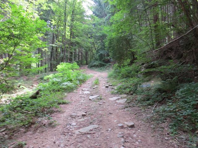 der Aufstieg ist durch steile und steinige Passagen...