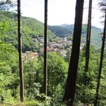 von einer Anhöhe aus, erkennen wir das Dorf Badia Prataglia, das sich als Zentrum des Casentino nennt