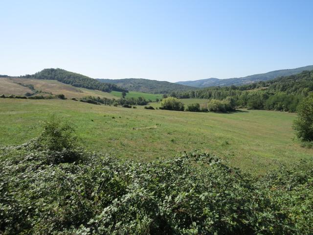 über diese Landschaft werden wir heute den ganzen Tag wandern