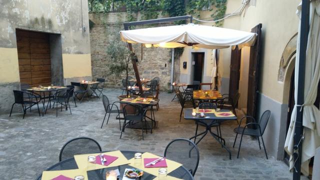 in der Altstadt von Città di Castello haben wir in der "Vineria del Vasaio" zu Nacht gegessen