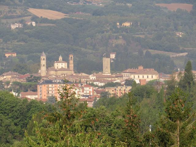 Blick zurück nach Città di Castello. Die Altstadt hat uns sehr gefallen