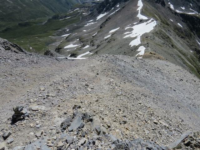 wir lassen den Piz Rim hinter uns...