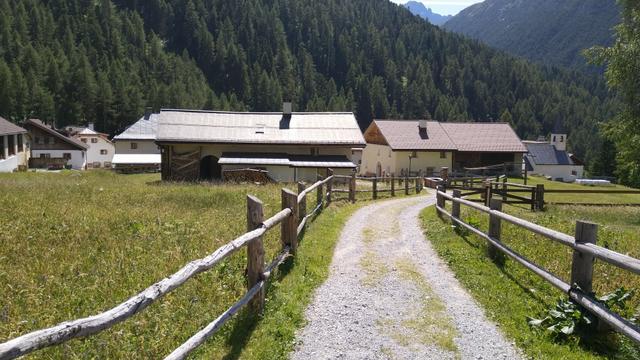 ...erreichen wir schlussendlich S-charl 1808 m.ü.M.