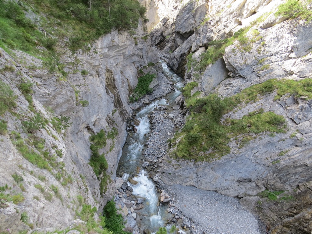 ...hoch über die Schlucht