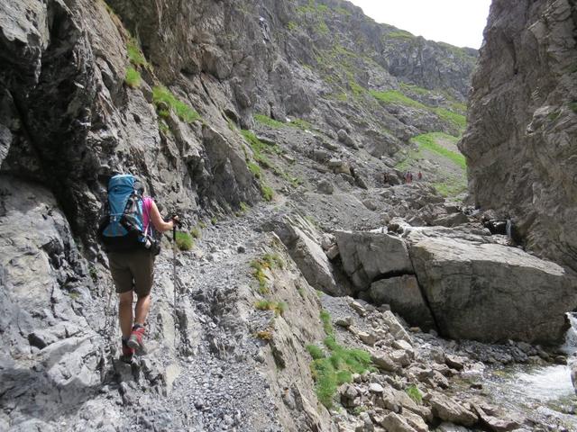 kurz vor dem Ausgang der Schlucht