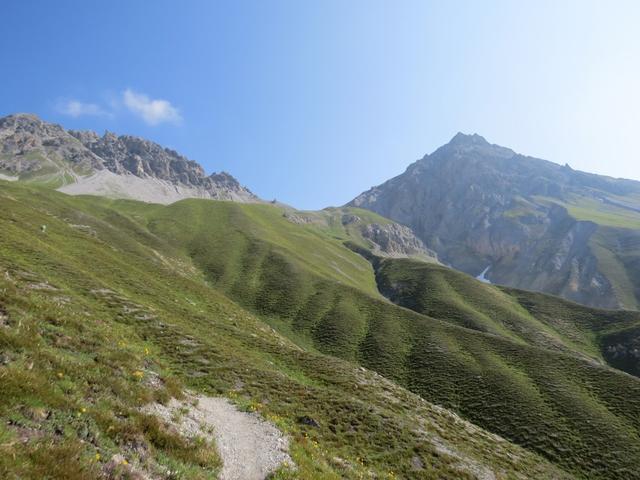 wir blicken Richtung Fuorcla Val dal Botsch